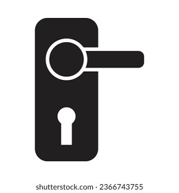 Door Knob Vector Glyph Icon For Personal And Commercial Use.
