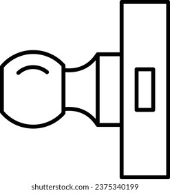 Door Knob vector icon. Can be used for printing, mobile and web applications.