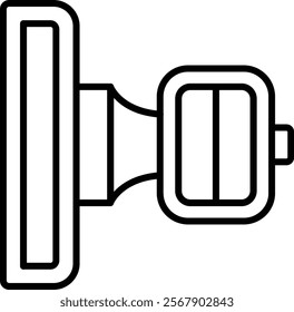 Door Knob vector icon. Can be used for printing, mobile and web applications.