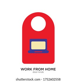 Door knob vector illustration flat design