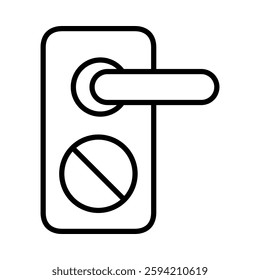 Door knob Vector Line Icon Design