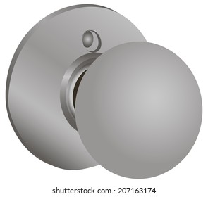 Door knobs for clip systems. Vector illustration.