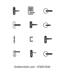 door knobs icon set