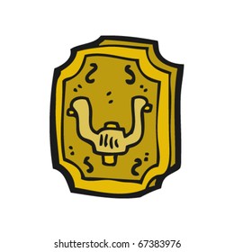 door knocker cartoon