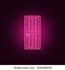 door lattice icon. Elements of Door in neon style icons. Simple icon for websites, web design, mobile app, info graphics