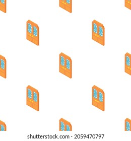 Door with lattice pattern pattern seamless background texture repeat wallpaper geometric vector