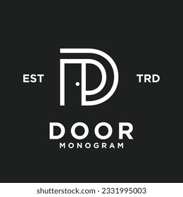 Design-Vorlage für das Monogramm-Symbol in Türbuchstaben