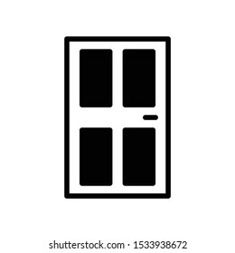 Door line icon for business and home decor vector icon design