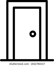 Door Line Icon Vector Design