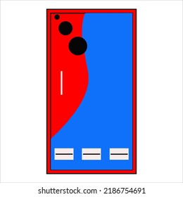 Diseño vectorial de icono de línea de puerta e ilustración con trazo editable