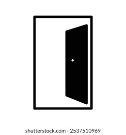 Türlinie Symbol, Vektordesign, Symbol der offenen Tür