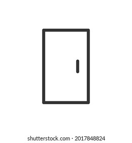 Door line icon. Web symbol for web and apps. Sign design in outline style. Door stroke object.