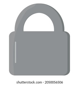 Door lock in gray for closing doors.