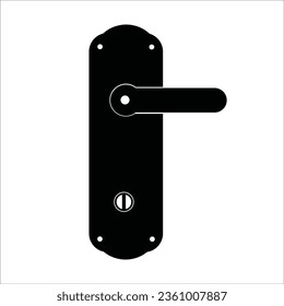 door lock handle icon vector illustration logo design