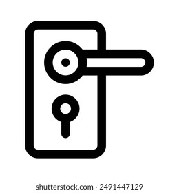 Icono de cerradura de puerta con gráficos de alta calidad, fácil de usar y Descarga