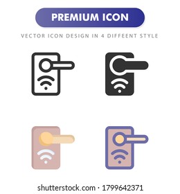 door lock icon isolated on white background. for your web site design, logo, app, UI. Vector graphics illustration and editable stroke. EPS 10.