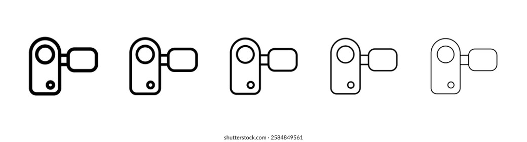 Door lock icon Vector logo sign