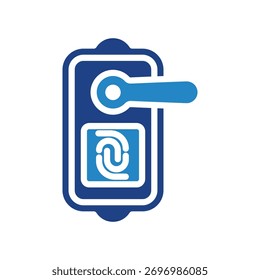 Icono de la mini ilustración de la cerradura de puerta. Uso Para El Concepto Moderno, Impresión, Ui, Ux Kit, Web Y Desarrollo De App. Vector Relacionado Con La Tecnología, El Hogar Inteligente Y Más