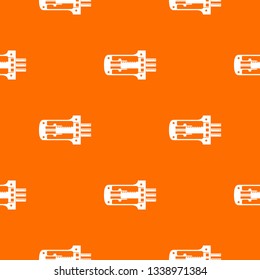 Door lock in section pattern vector orange for any web design best