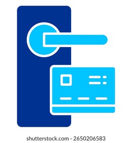 Door Lock Simple Icon Vector Illustration Concept