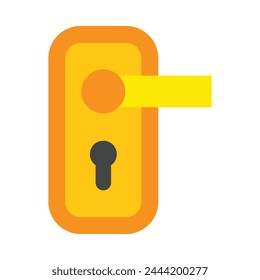 Door Lock Vector Flat Icon