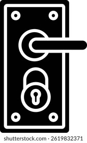 Door Lock vector icon. Can be used for printing, mobile and web applications.