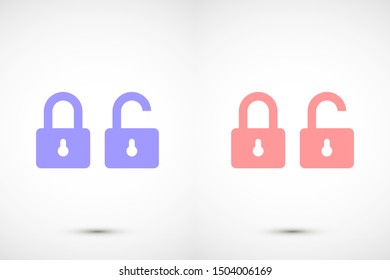 Door lock vector icon. Door castle for house icon. Door castle for sale icon.Door lock for storing icon.