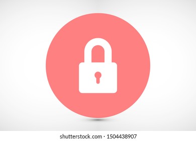 Door lock vector icon. Door castle for house icon. Door castle for sale icon.Door lock for storing icon.