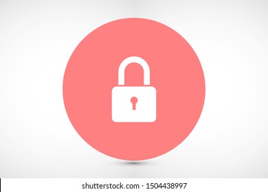 Door lock vector icon. Door castle for house icon. Door castle for sale icon.Door lock for storing icon.