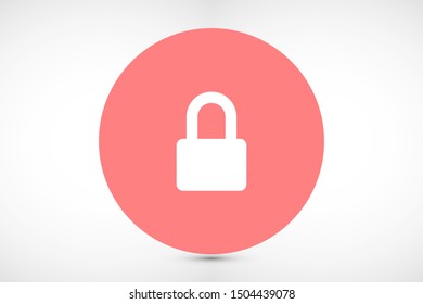 Door lock vector icon. Door castle for house icon. Door castle for sale icon.Door lock for storing icon.