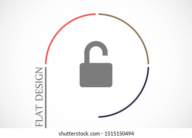 Door lock vector icon. Door castle for house icon. Door castle for sale icon.Door lock for storing icon.