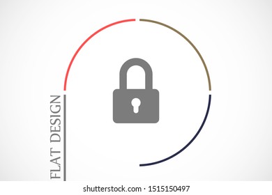 Door lock vector icon. Door castle for house icon. Door castle for sale icon.Door lock for storing icon.