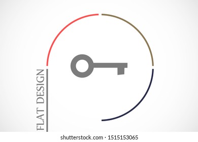 Door lock vector icon. Door castle for house icon. Door castle for sale icon.Door lock for storing icon.