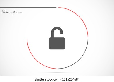 Door lock vector icon. Door castle for house icon. Door castle for sale icon.Door lock for storing icon.