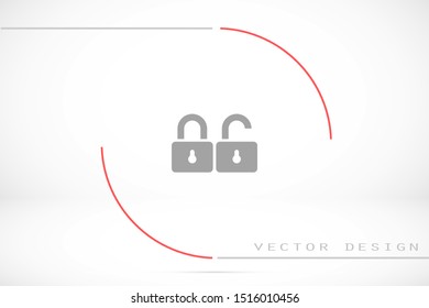 Door lock vector icon. Door castle for house icon. Door castle for sale icon.Door lock for storing icon.