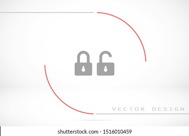 Door lock vector icon. Door castle for house icon. Door castle for sale icon.Door lock for storing icon.