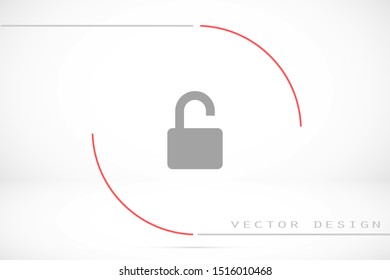 Door lock vector icon. Door castle for house icon. Door castle for sale icon.Door lock for storing icon.