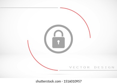 Door lock vector icon. Door castle for house icon. Door castle for sale icon.Door lock for storing icon.