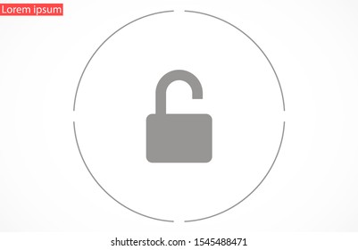 Door lock vector icon. Door castle for house icon. Door castle for sale icon.Door lock for storing icon.
