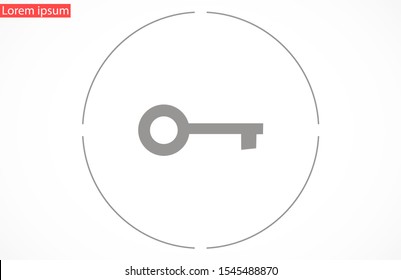 Door lock vector icon. Door castle for house icon. Door castle for sale icon.Door lock for storing icon.