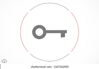 Door lock vector icon. Door castle for house icon. Door castle for sale icon.Door lock for storing icon.