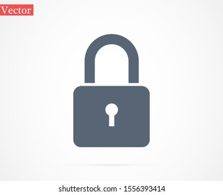 Door lock vector icon. Door castle for house icon. Door castle for sale icon.Door lock for storing icon.
