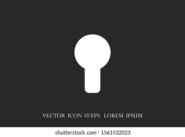 Door lock vector icon. Door castle for house icon. Door castle for sale icon.Door lock for storing icon.