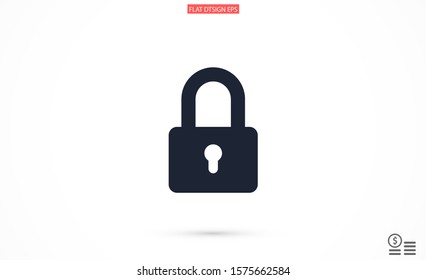 Door lock vector icon. Door castle for house icon. Door castle for sale icon.Door lock for storing icon.