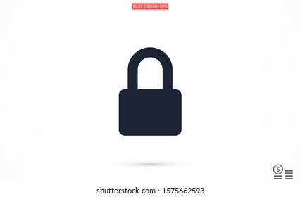 Door lock vector icon. Door castle for house icon. Door castle for sale icon.Door lock for storing icon.