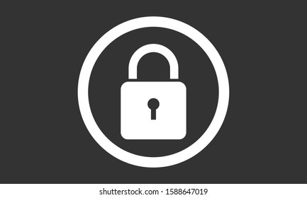 Door lock vector icon. Door castle for house icon. Door castle for sale icon.Door lock for storing icon.