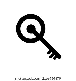 Ilustración del icono del vector de bloqueo de puerta aislada en fondo blanco
