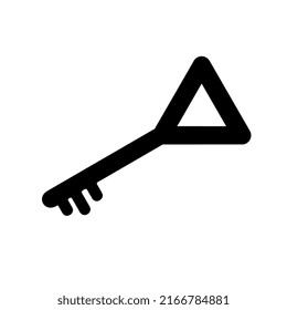 Ilustración del icono del vector de bloqueo de puerta aislada en fondo blanco