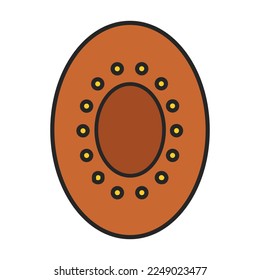 Door lock vector icon.Color vector icon isolated on white background door lock.