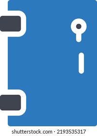 door lock Vector illustration on a transparent background.Premium quality symbols.Glyphs vector icon for concept and graphic design.